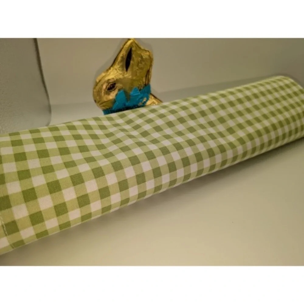 Green Gingham Check Cloth Placemats Set of 4 Spring Farmhouse Table Linens